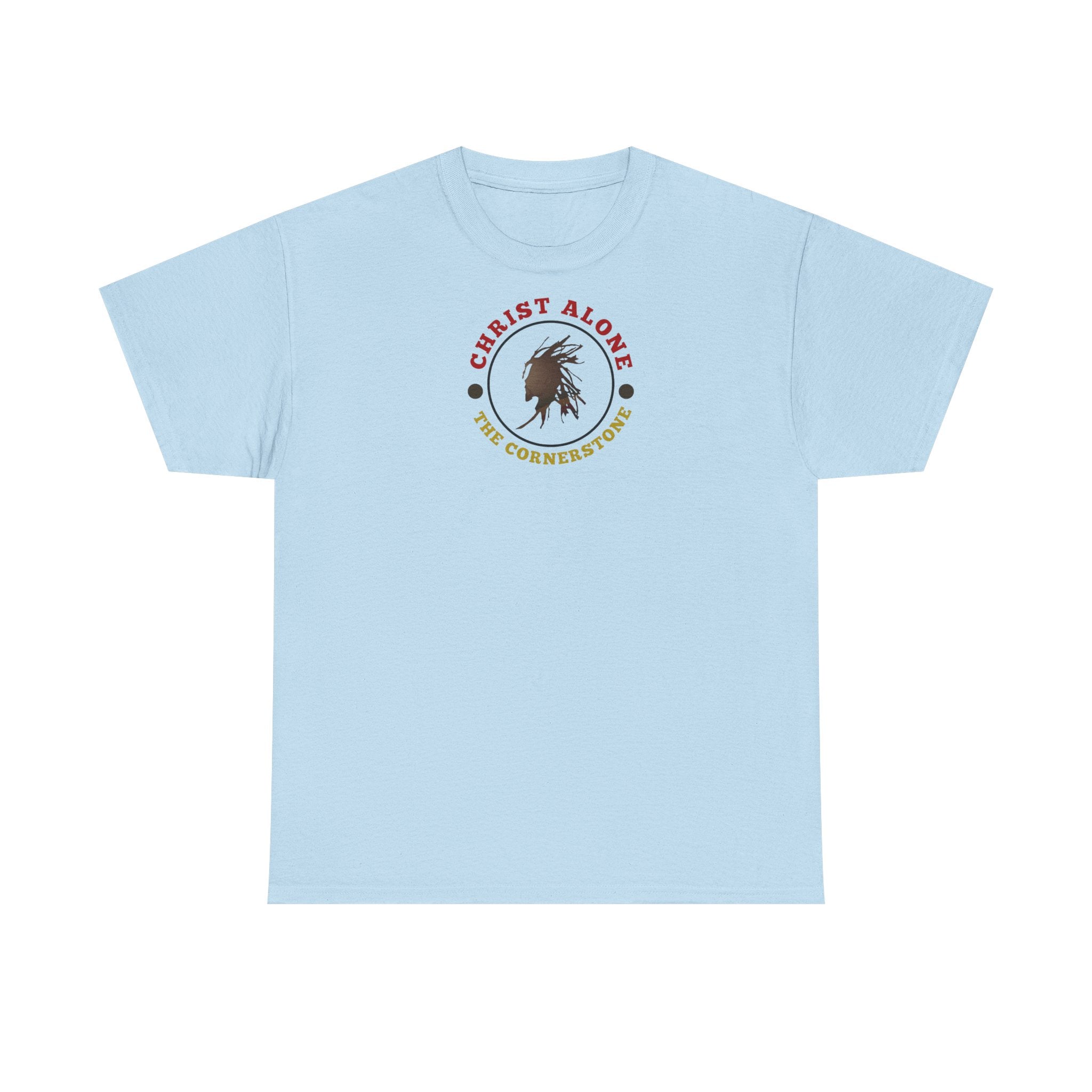 'Christ Alone - The Cornerstone.' (The Cross) Unisex Heavy Cotton Tee