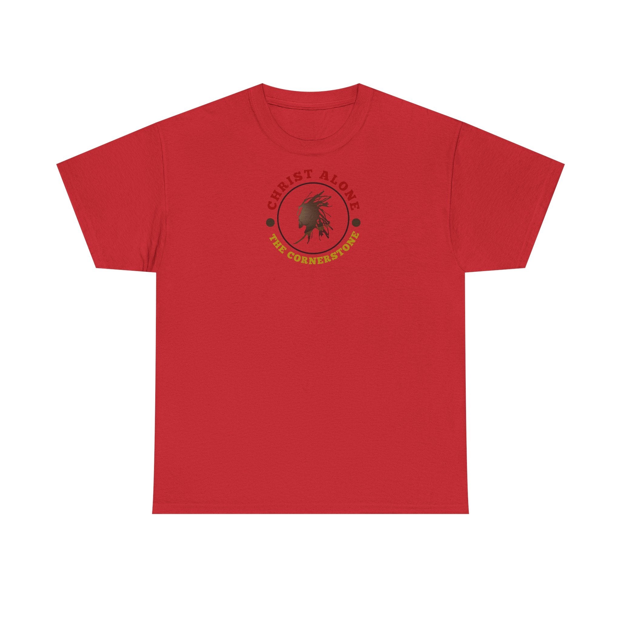 'Christ Alone - The Cornerstone.' (The Cross) Unisex Heavy Cotton Tee