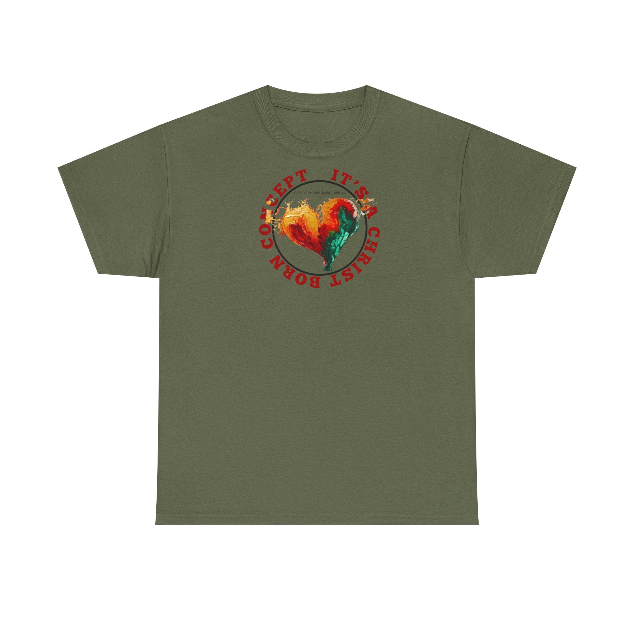 'It's a Christ Born Concept' - Unisex Heavy Cotton Tee