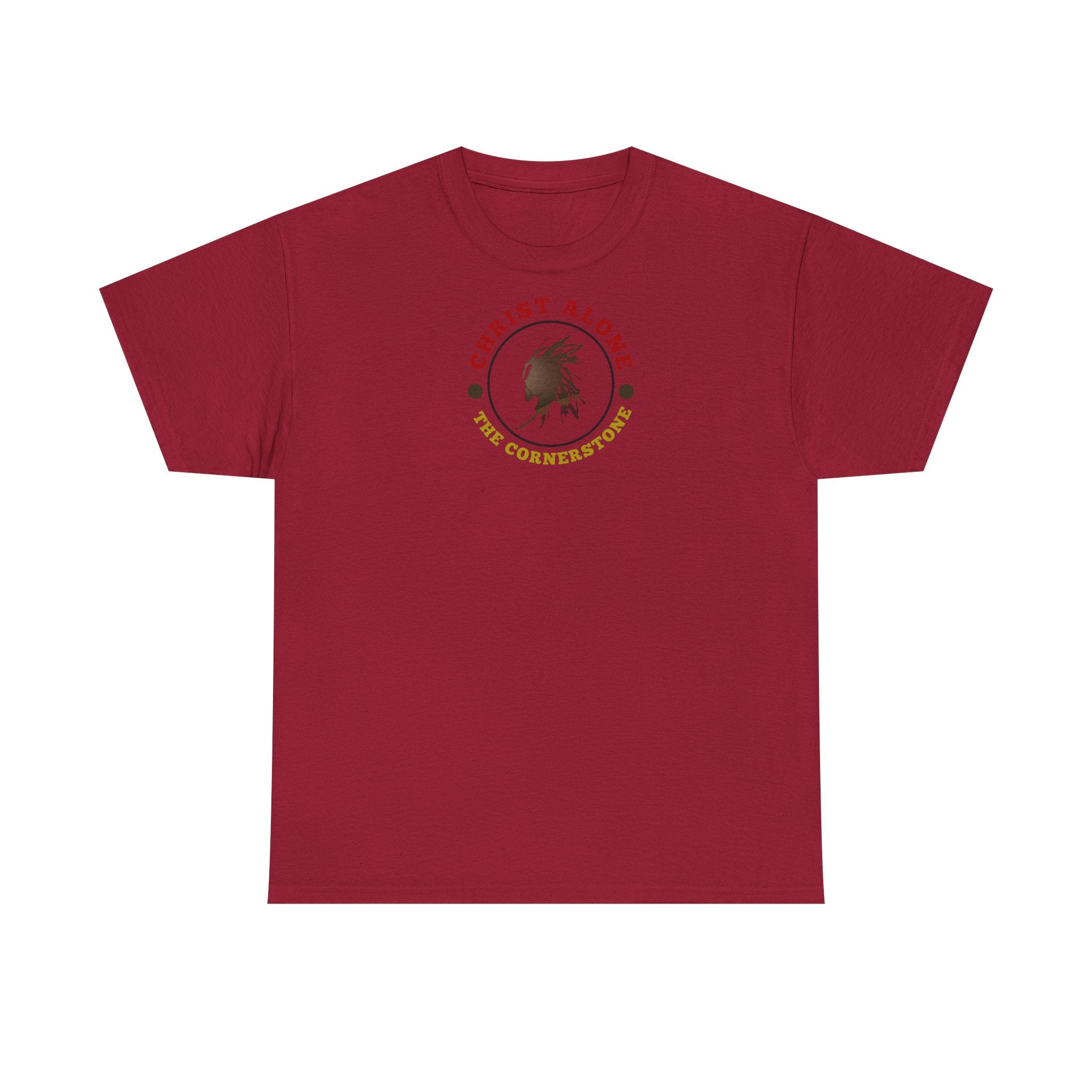 'Christ Alone - The Cornerstone.' (The Cross) Unisex Heavy Cotton Tee
