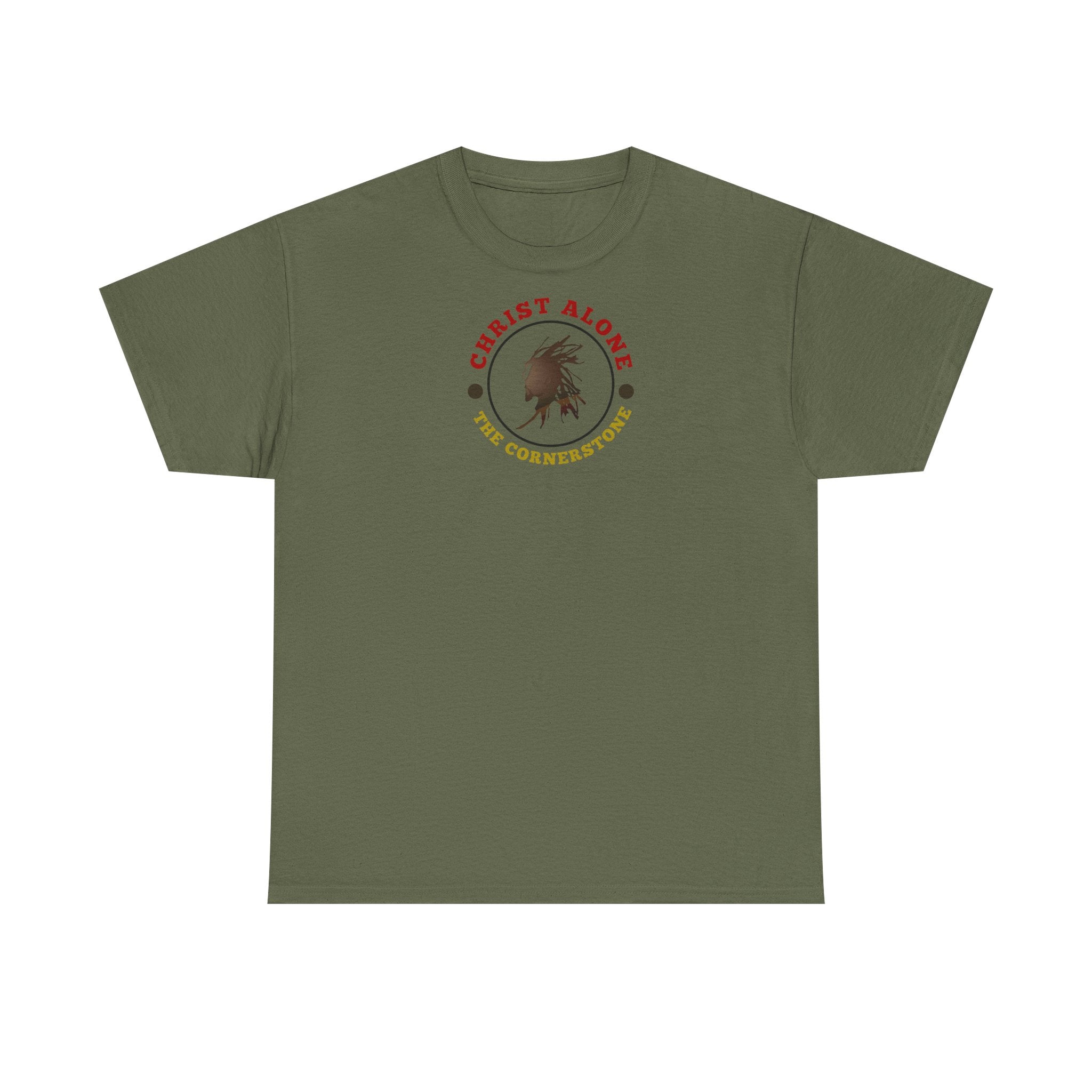 'Christ Alone - The Cornerstone.' (The Cross) Unisex Heavy Cotton Tee