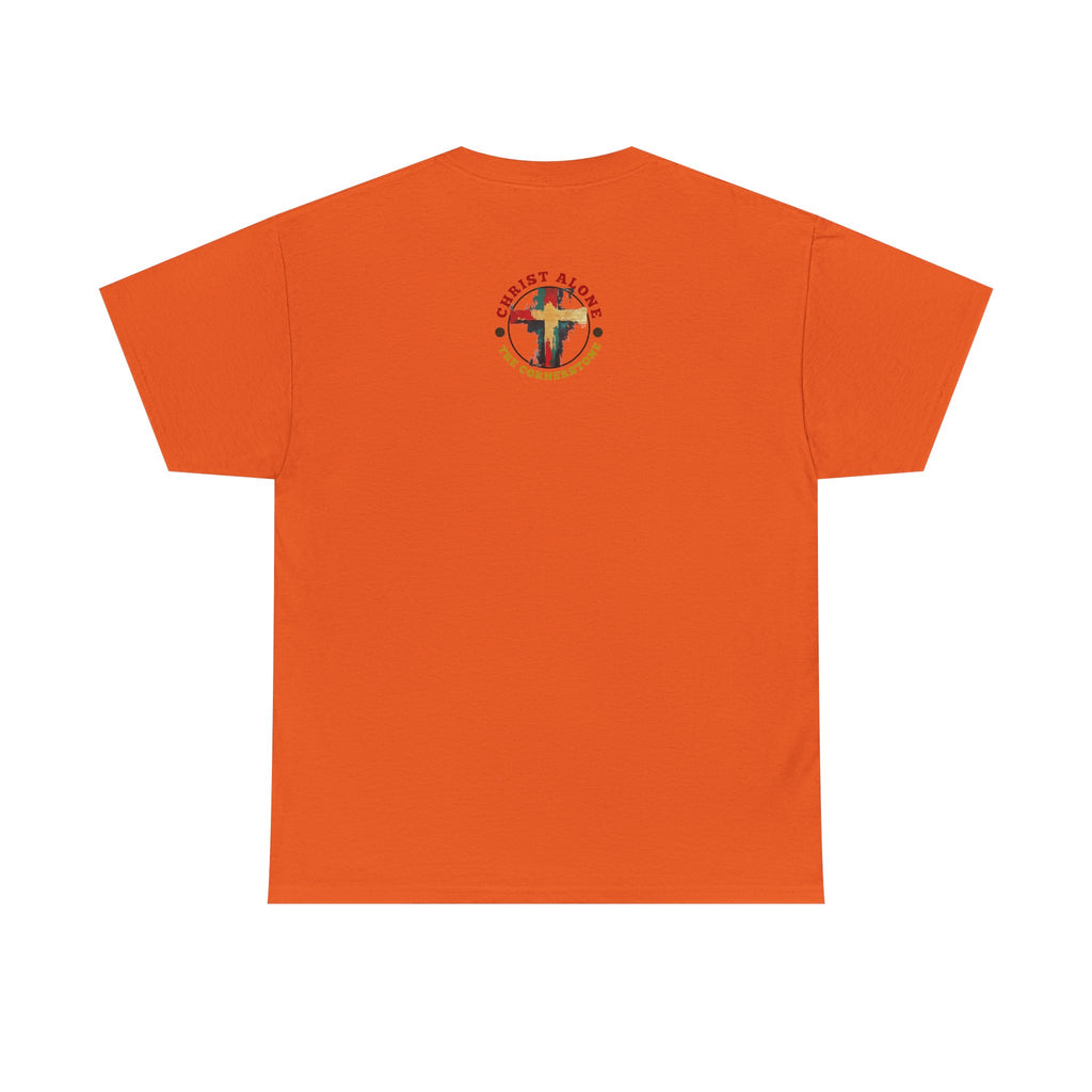 Christ Alone - The Cornerstone. (Face) Unisex Heavy Cotton Tee