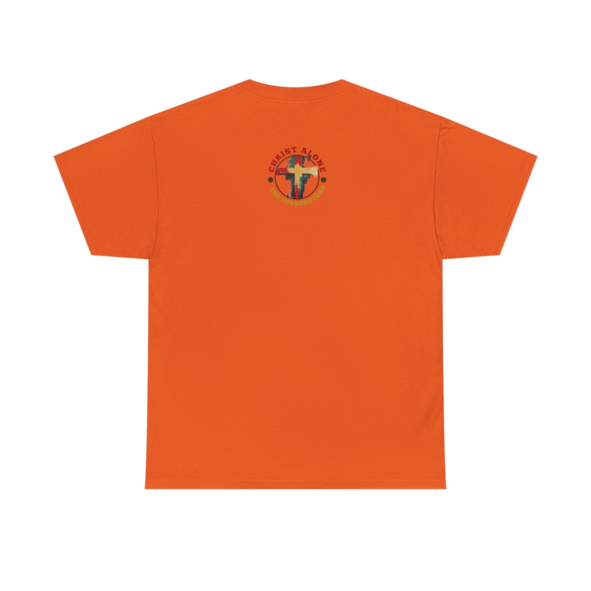 Christ Alone - The Cornerstone. (Face) Unisex Heavy Cotton Tee