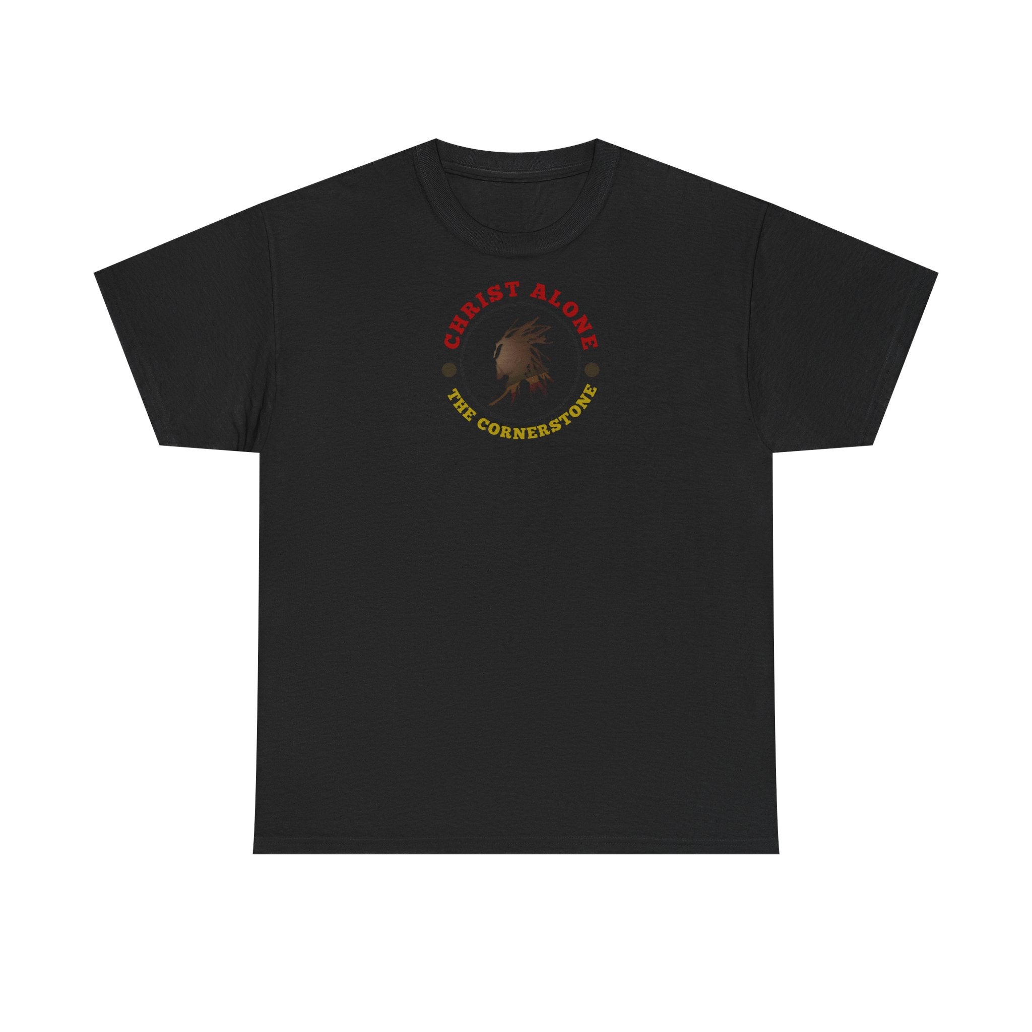 'Christ Alone - The Cornerstone.' (The Cross) Unisex Heavy Cotton Tee