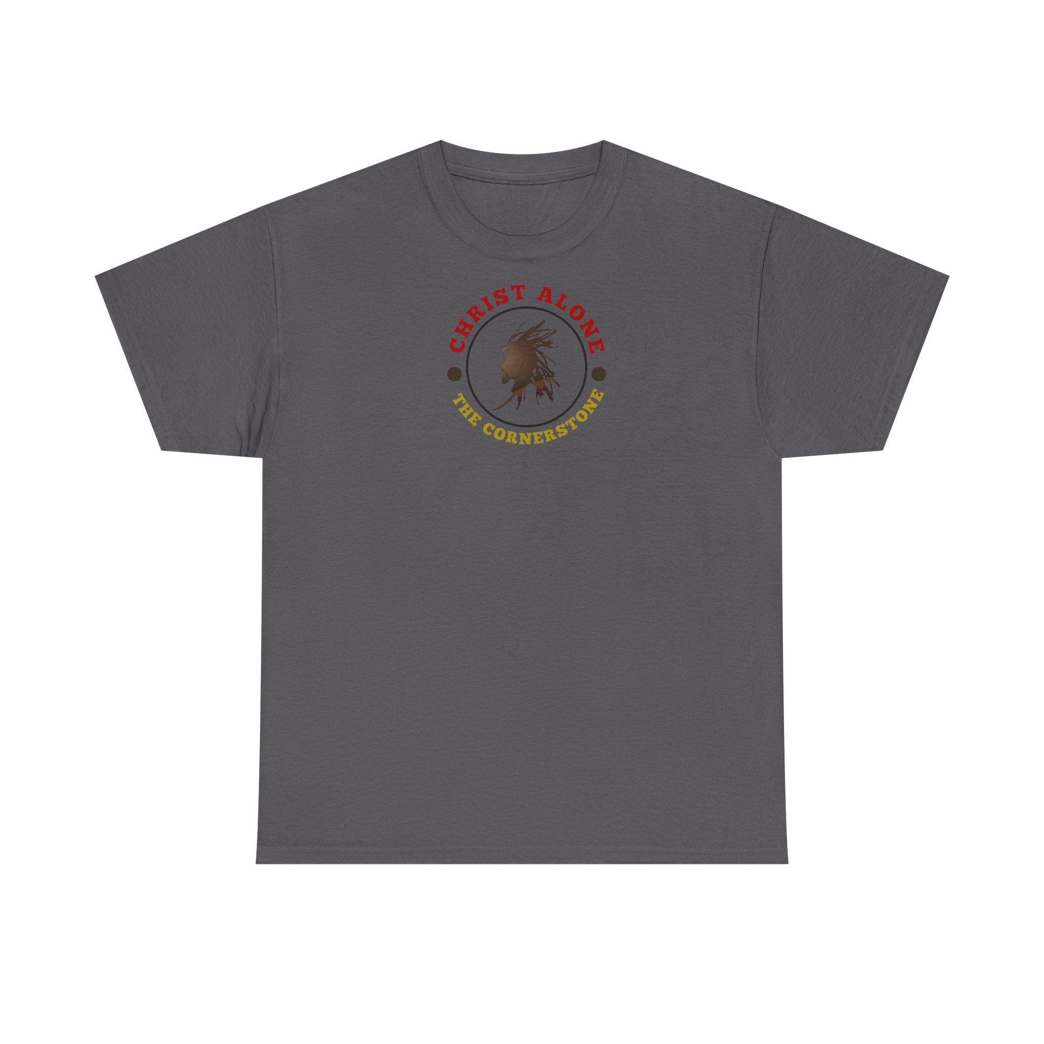 'Christ Alone - The Cornerstone.' (The Cross) Unisex Heavy Cotton Tee