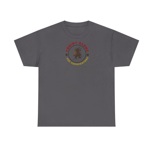 'Christ Alone - The Cornerstone.' (The Cross) Unisex Heavy Cotton Tee