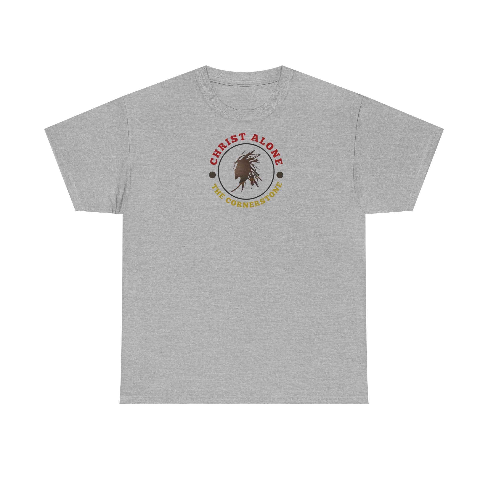 'Christ Alone - The Cornerstone.' (The Cross) Unisex Heavy Cotton Tee