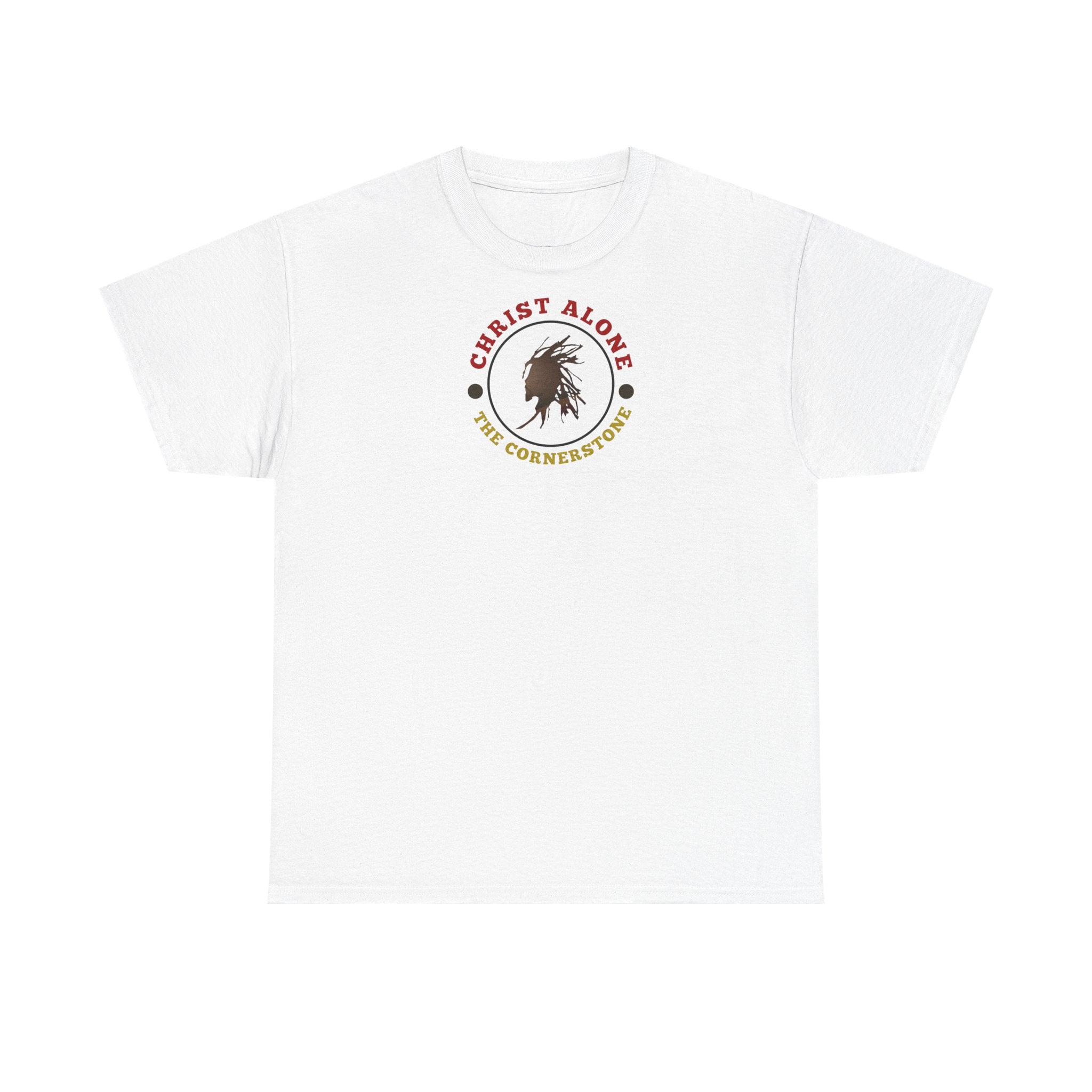 'Christ Alone - The Cornerstone.' (The Cross) Unisex Heavy Cotton Tee