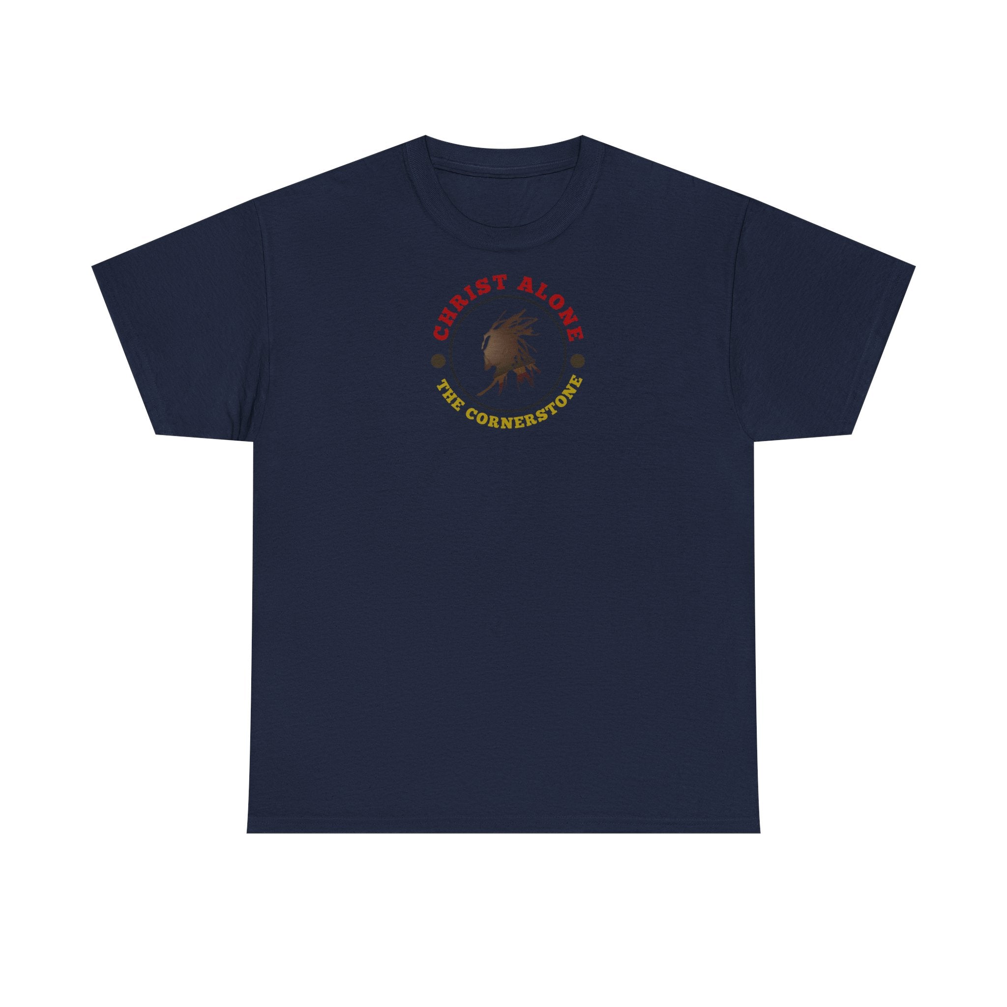 'Christ Alone - The Cornerstone.' (The Cross) Unisex Heavy Cotton Tee